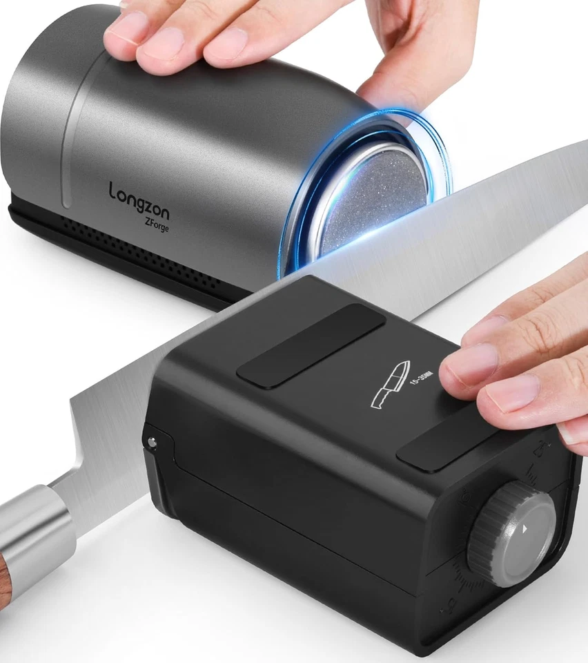 Zforge Elektrischer Rollmesserschärfer Verstellbar 10°-25° Winkel, Easy Sharpeni