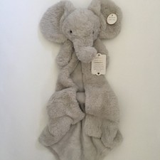NEW Baby Lovey Gray Elephant Security Blanket Soft Baby Toy 15   Snuggly Lovey