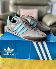 🔥Esclusive scarpe da ginnastica Adidas Originals Jeans retrò MKII grigio blu UK 9 US 9,5🔥