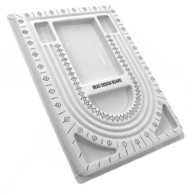 2 Flocked Bead Stringing Boards Beading Organizing Sorting Tray Thread Tool