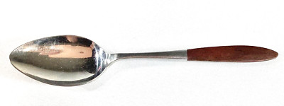 EPIC ETERNA CANOE MUFFIN Vegetable Serving Spoon 8.5  Forged Stainless Japan MCM
