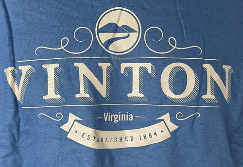 VINTON, VA 1884 BLUE T SHIRT WILLIAM BYRD HIGH SCHOOL REUNION FUNDRAISER, NEW - Picture 2 of 3