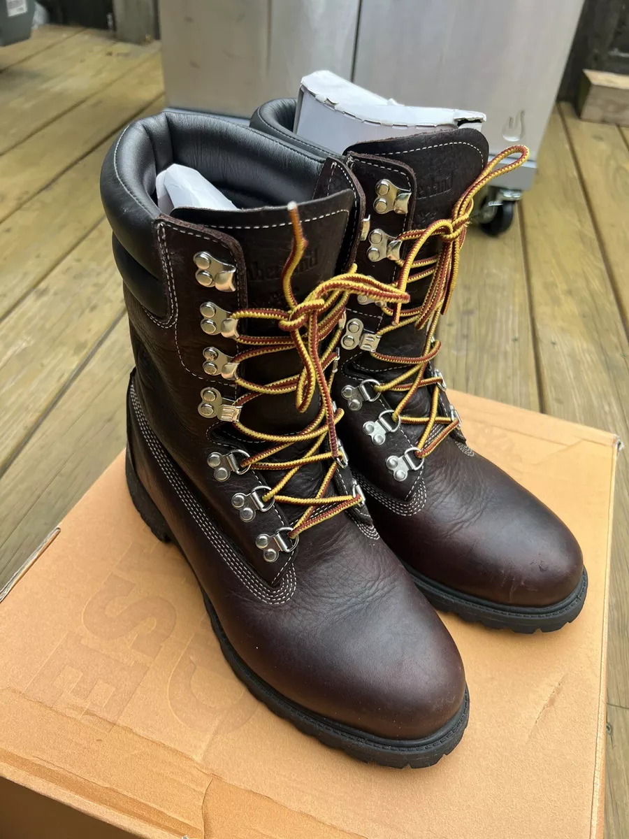 Timberland 40 Below Super Boot Burgundy Brown Boots Mens 2014 Release Size 11