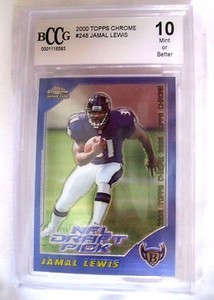 Jamal Lewis RC 2000 Topps Chrome Rookie Card#248 GEM Graded BCCG10!Ravens RB RC 