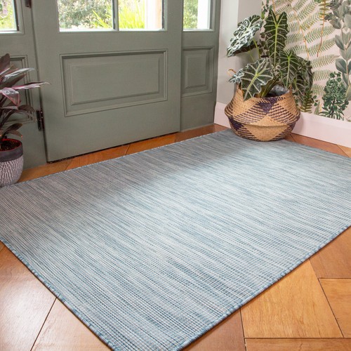 Uni Duck Egg Outdoor Teppich | Verschleißfester Kunststoff Gartenteppich | Flurläufer - Bild 6 von 11