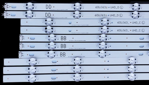 LED Strip(10)for LG 60UJ63_UHD_A B C D 60UJ6300-UA 60UJ6050-UA 60UJ634V 60UJ630V - Bild 5 von 14