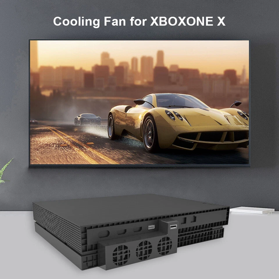 Game Console Temperature Control USB Cooling Fans 3 Fans Cooler for Xbox One X - Image 3 of 4