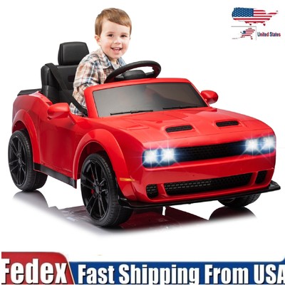 Kids Electric Car Licensed DodgeChallenger Ride on Car 12V