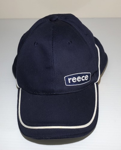 Reece Plumbing Tradie Hat Cap Like New Adjustable Hook & Loop Strap Blue - Foto 2 di 4