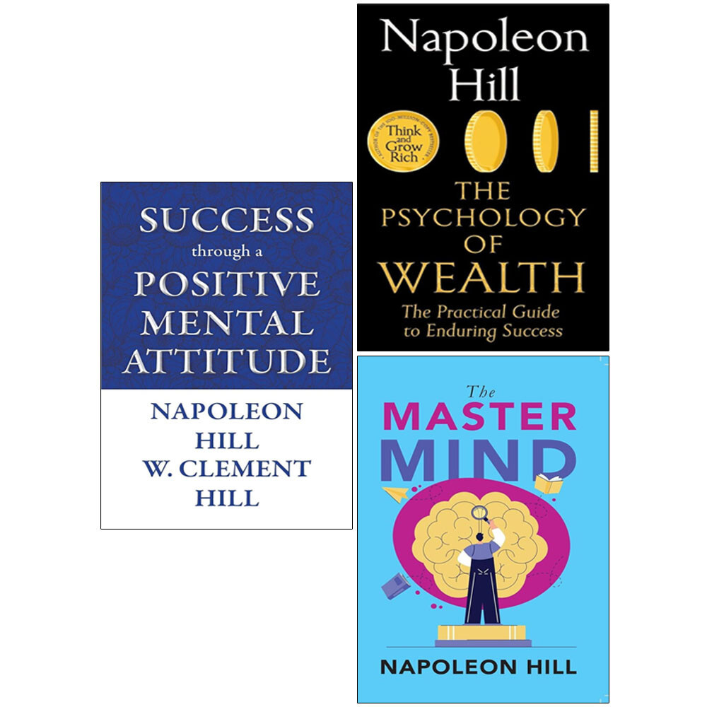 Napoleon Hill Collection 3 Books Set Master Mind,Psychology of Wealth, Success