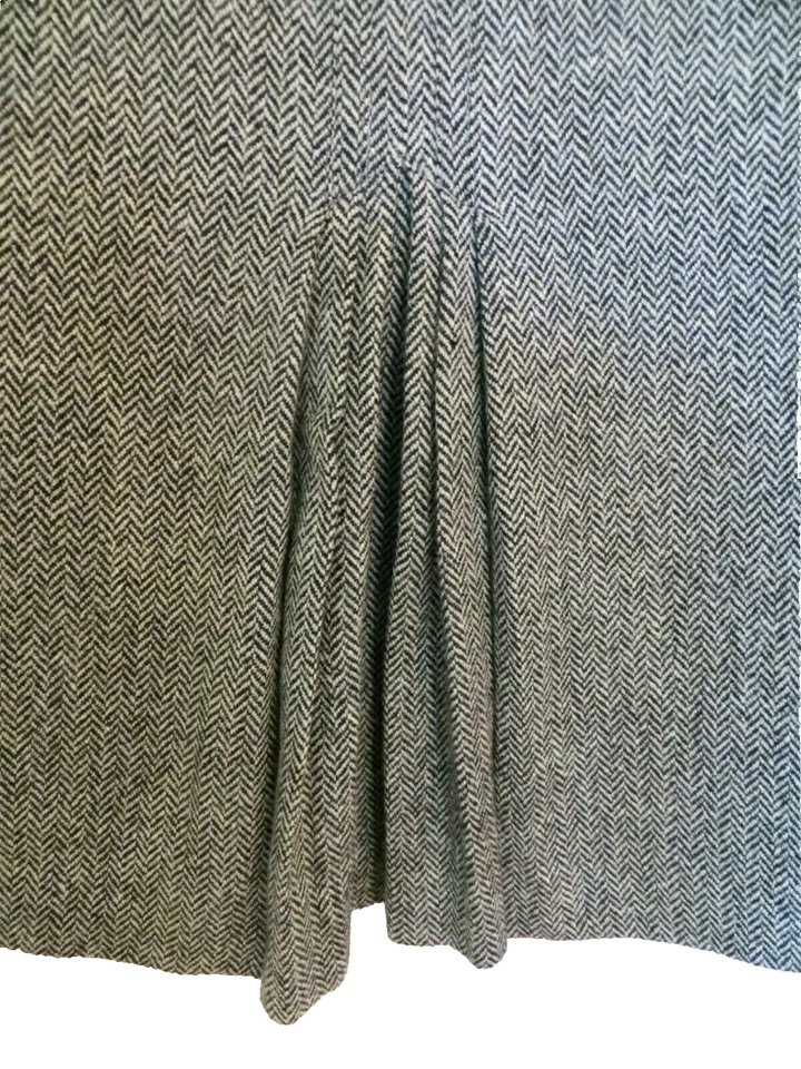 Винтажная юбка-карандаш из овечьей шерсти JOHN GALLIANO США 8 F 42 сделано во Франции - Изображение 3 из 4