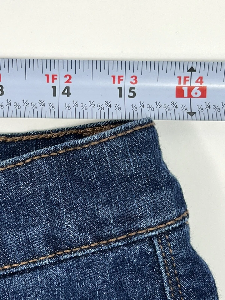 Pantalones Cortos de Jean Nine West Para Mujer Talla 10/30 Azul 5 Bolsillos Puños con Pestañas Foto 3 de 4