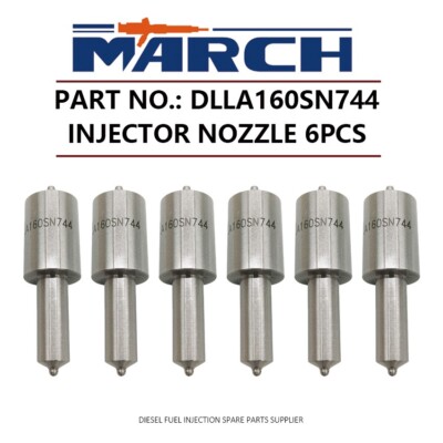 6Pcs Fuel Injector Nozzle Tips DLLA160SN744 105015-7440 for MITSUBISHI Fuso 6D16