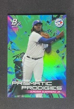 2019 Bowman Platinum Vladimir Guerrero Jr Prismatic Prodigies Green Parallel /99
