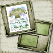 Animal Kingdom - 2 Premade Scrapbook Pages - EZ Layout 4212