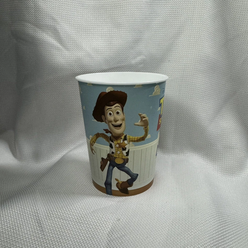 Taza de plástico reutilizable desechable vintage Toy Story de 3 minutos para fiesta de criada 2010 Foto 4 de 4