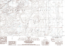 Upsal Hogback, Nevada 1985 Vintage USGS Topo Map 7.5 Quadrangle Topographic