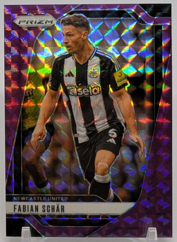 ⚽2024-25 Panini Prizm Premier League Fabian Schar #107 Purple Moasic /249⚽
