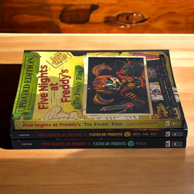 Lot Of 3 Five Nights At Freddy s Books Fazbear Frights 1 + 2 Updated Files