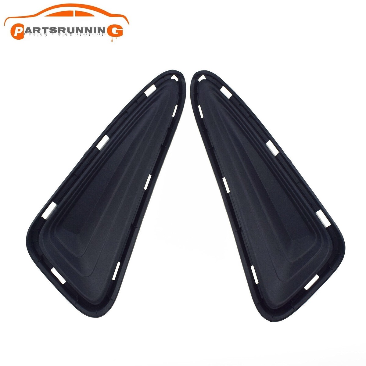Pair Front Left Right Bumper Trim for 2018-19 Toyota C-HR