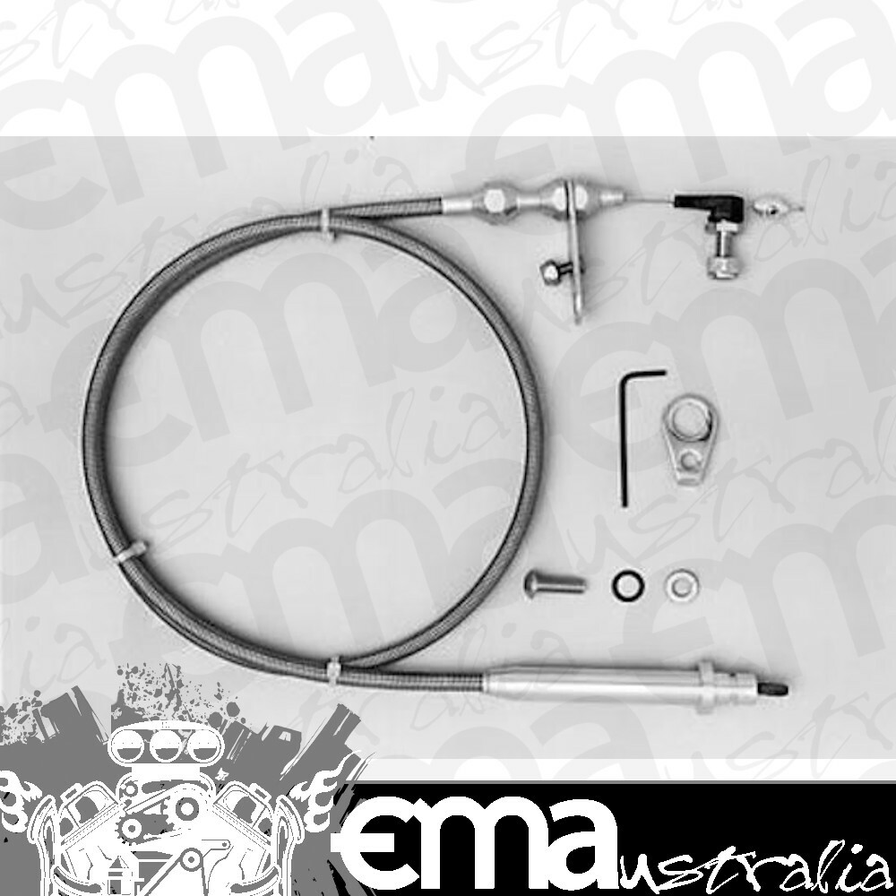 Lokar Hi-Tech Kickdown Cable For GM 700 Transmissions – Polished Aluminum, Extra Durable