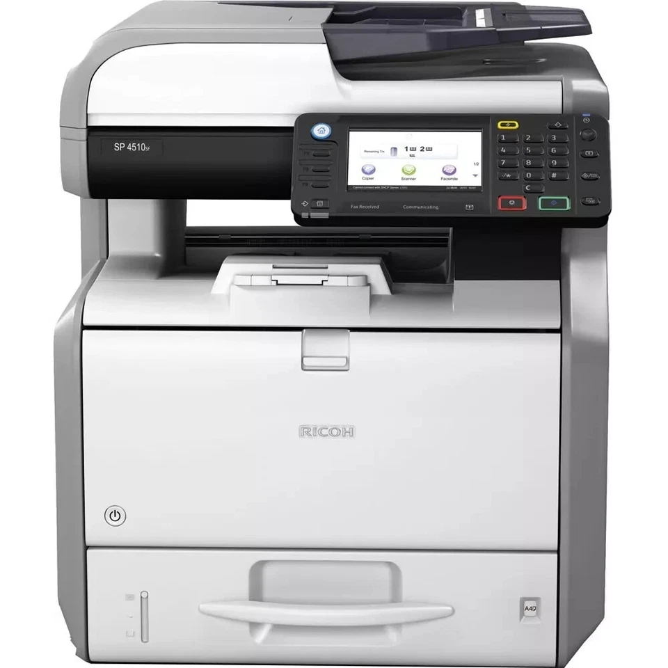 RICOH SP4510SF AUTO DUPLEX USB & NETWORK 40ppm A4 MONO ALL IN ONE LASER PRINTER - Image 2 of 4
