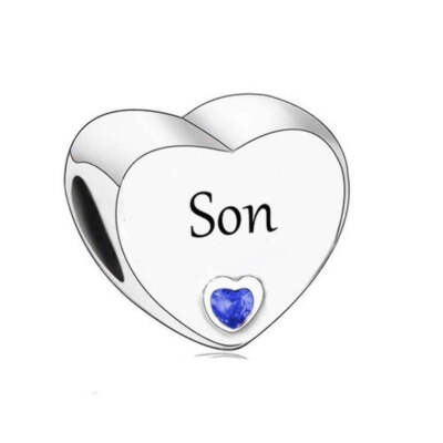 SOLID Silver Forever In My Heart Memorial Angel Charm Pendant - Foto 8