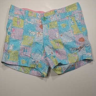 Lilly Pulitzer Callahan Shorts 8 Multi Written In The Stars Summer Beach Resort 