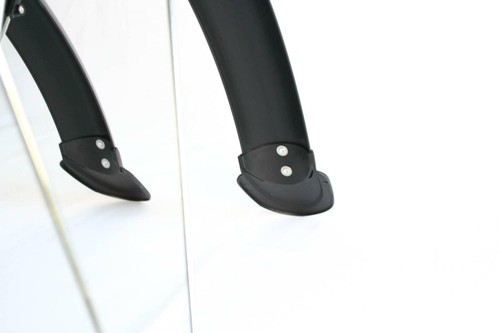 26" Or 700c Classic Retro Full Length Bike / Bicycle Mudguards - Black - Picture 4 of 7