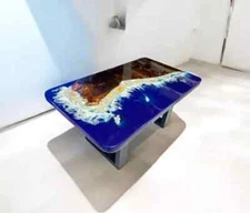 Handmade Epoxy Resin Table - Unique One-of-a-Kind Modern Furniture for Home Deco