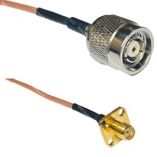 RG316 RP-TNC MALE to RP-SMA Female Flange RF Cable Rapid-SHIP LOT