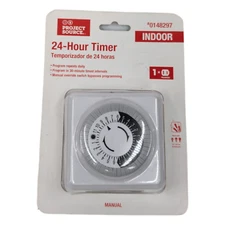 Project Source 24 Hour Timer 0148297 1 Plug In Lighting Countdown Indoor