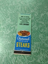 Vintage Matchbook Collectible Ephemera C24 Wales North Dakota Jordan Cafe