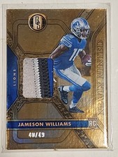 2022 Panini Gold Standard Jameson Williams Newly Minted Patch /49 #NMM-JW1
