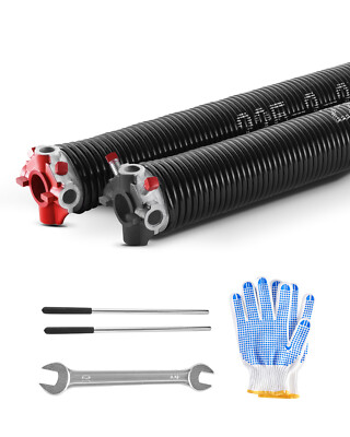 #ad Garage Door Torsion Springs Pair of 0.225 x 2 x 24 inch with Winding Bars $48.49