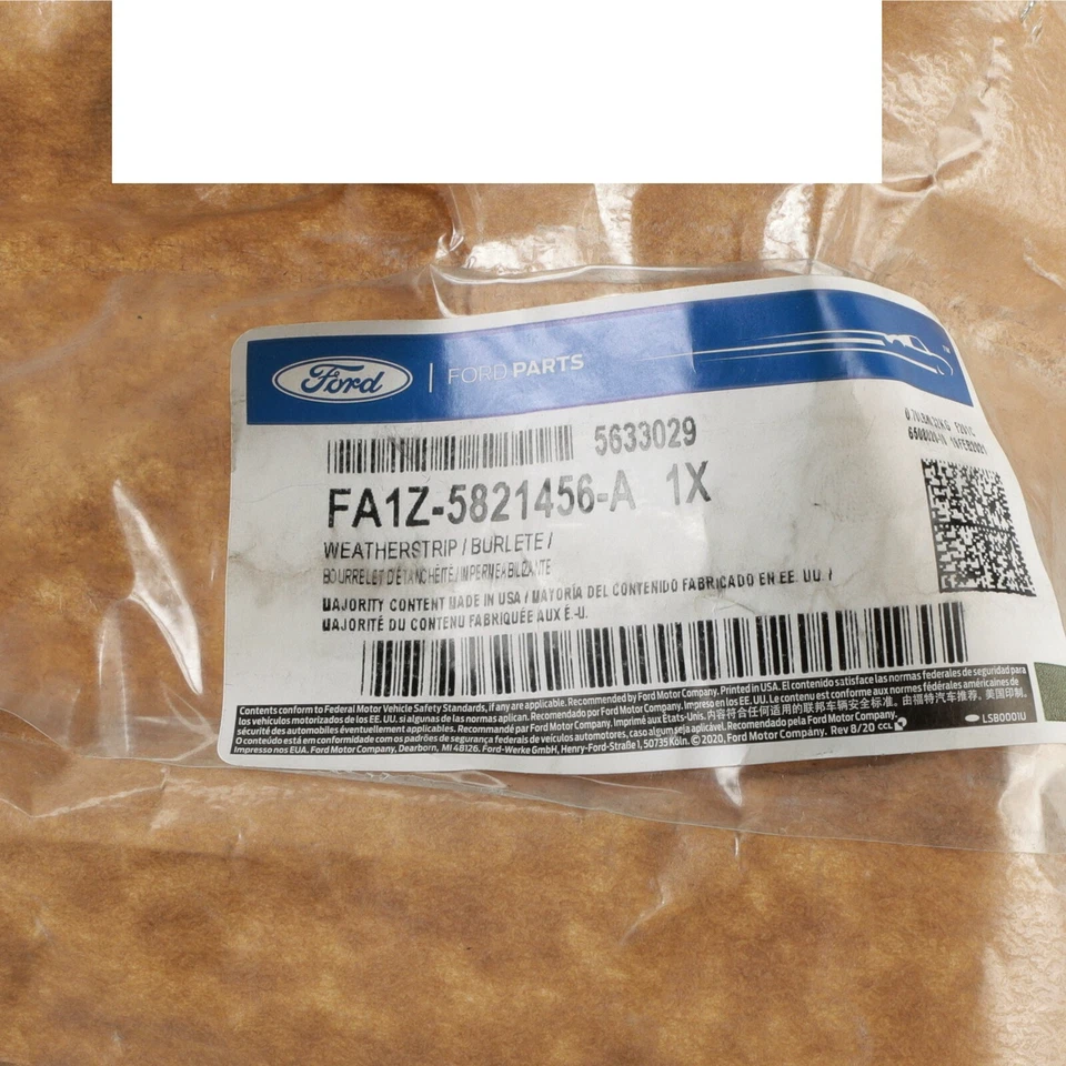 NUEVO FABRICANTE DE EQUIPOS ORIGINALES LINCOLN MKX Nautilus 16-23 Fr correa de puerta derecha tira de clima FA1Z-5821456-A Foto 4 de 4