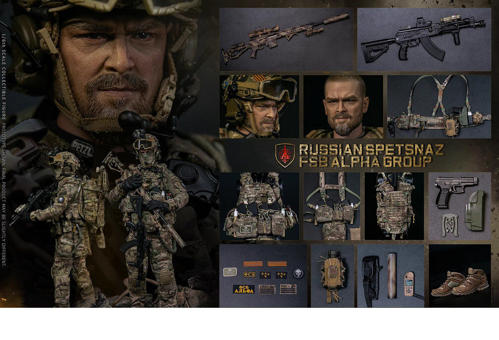 New DAMTOYS 78100 Russian Spetsnaz FSB Alpha Group Sniper 12