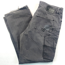 Ecko Jeans Mens 36x32 Gray Baggy Fit Wide Leg Y2K Skater Hip Hop Denim Grunge