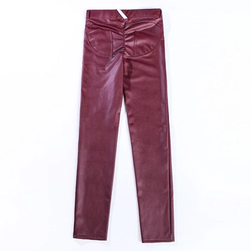 Sexy High Waist Skinny Faux PU Leather Leggings Pants Butt Lift Trousers Ladies - Picture 22 of 31