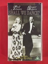 Shall We Dance, VHS Video Tape, Fred Astaire, Ginger Rogers, Cert U Movie