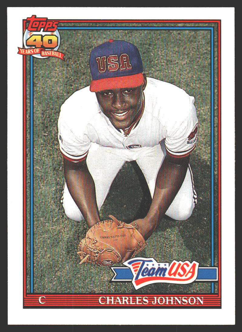 Charles Johnson #61T Baseball Cards 1991 Topps Traded trading card — raw and PSA graded price guide