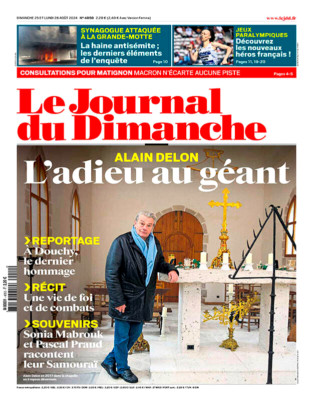 LE JOURNAL du SONNTAG ALAIN DELON L'Adieu au Géant 25. August 2024 NEU NEW  TBC
