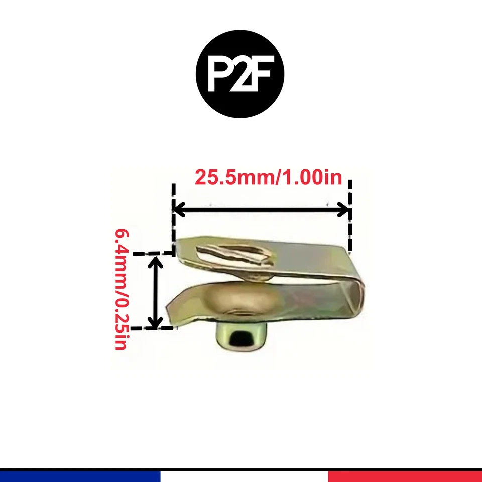 ✔️Juego de 10 tornillos de acero galvanizado M6 - Kit de montaje de parachoques/reparación automática Foto 3 de 3