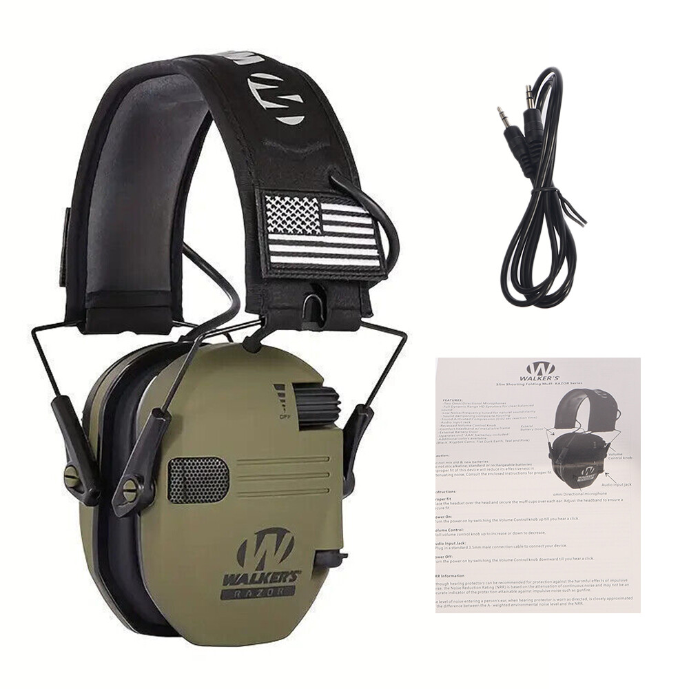 Walkers Electronic Ear muff Shooter Ear Protection Hearing Muff Slim Antinoise eBay