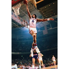 82521 Julius Erving Dr J Dunks Basketball Decor Wall Print Poster