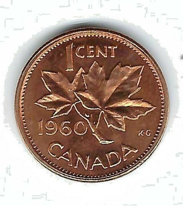 1960 Canadian Uncirculated One Cent Elizabeth II Coin! | eBay