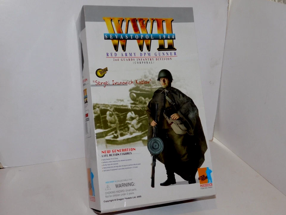 SERGEI IVANOVICH KOZLOV WW2 RED ARMY DPM GUNNER DRAGON ACTION FIGURE 70420 1:6 - Image 2 of 3