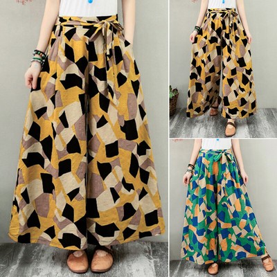 ZANZEA 8-24 Women Wide Leg Pants 