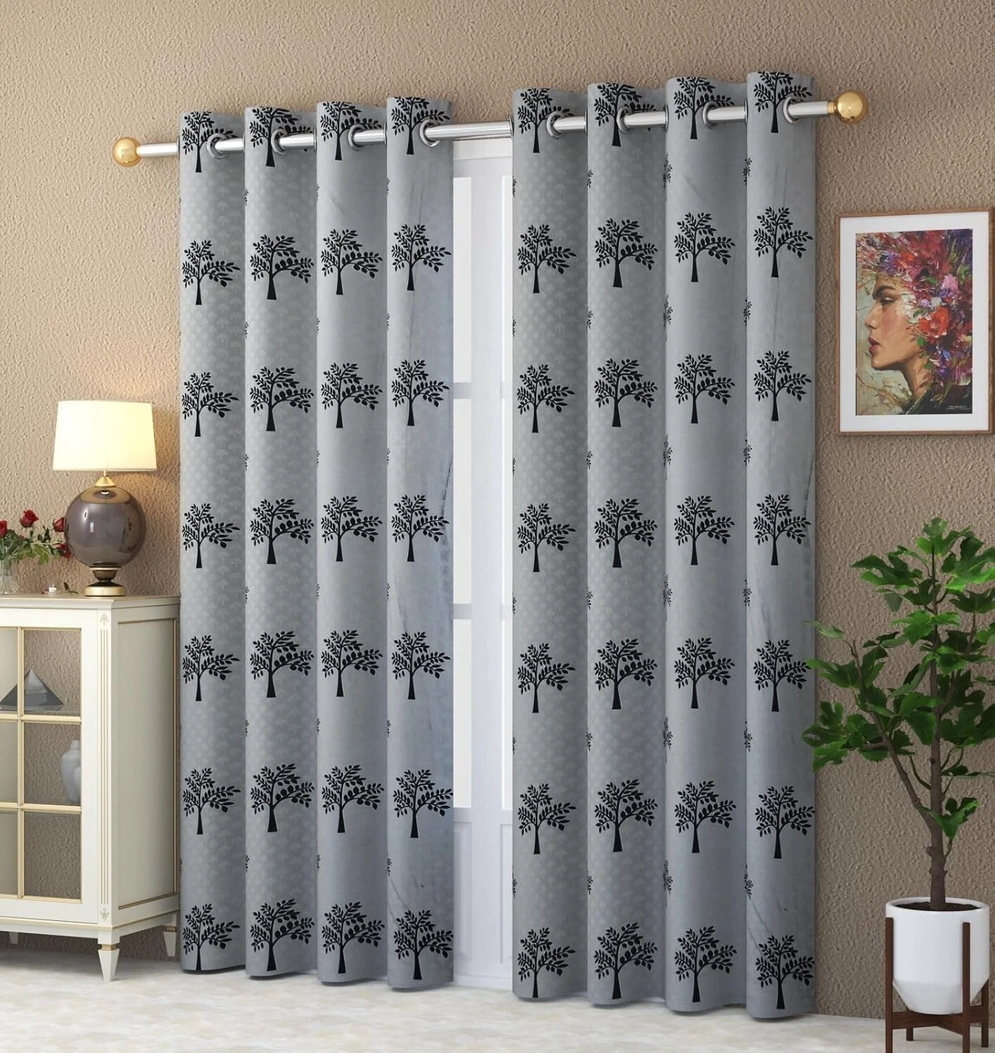 New Polyester Door Curtain Set with 2 Piece Eyelet - 7ft
Opens in a new window or tab