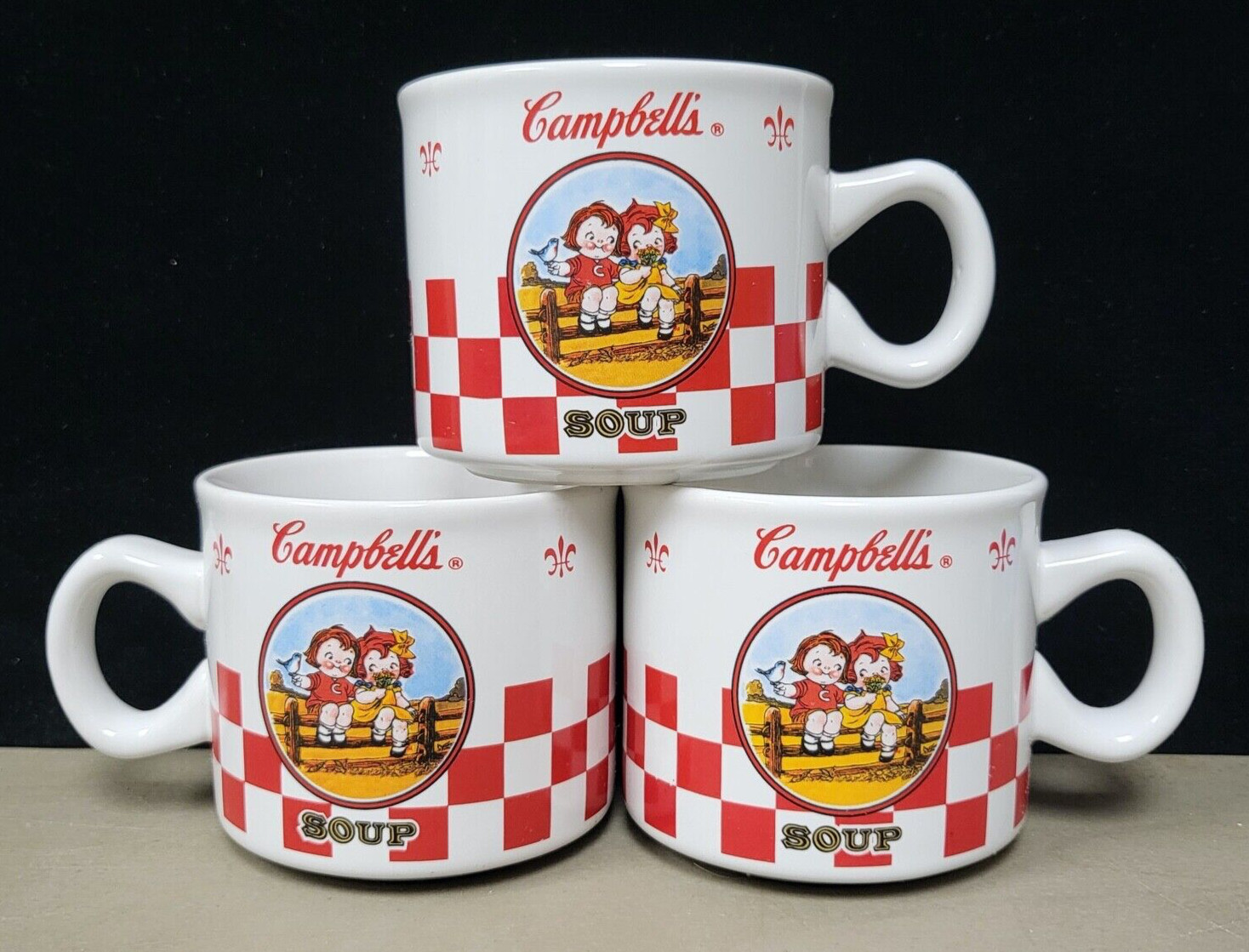 Campbell's Soup Vintage Mugs, 3 pack